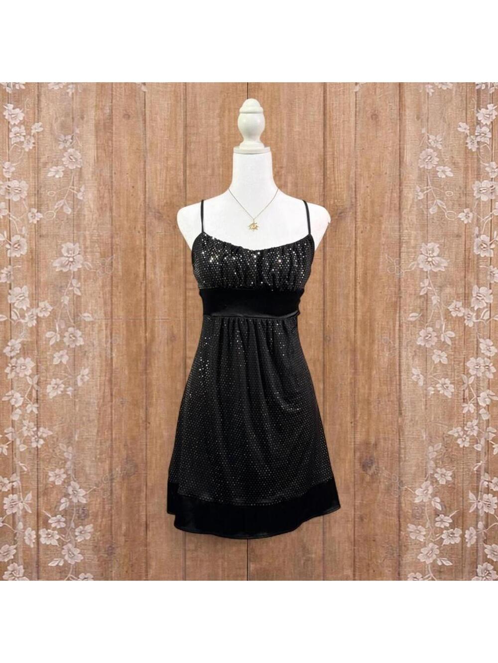 Taboo Black Sequin Sparkle Party Dress